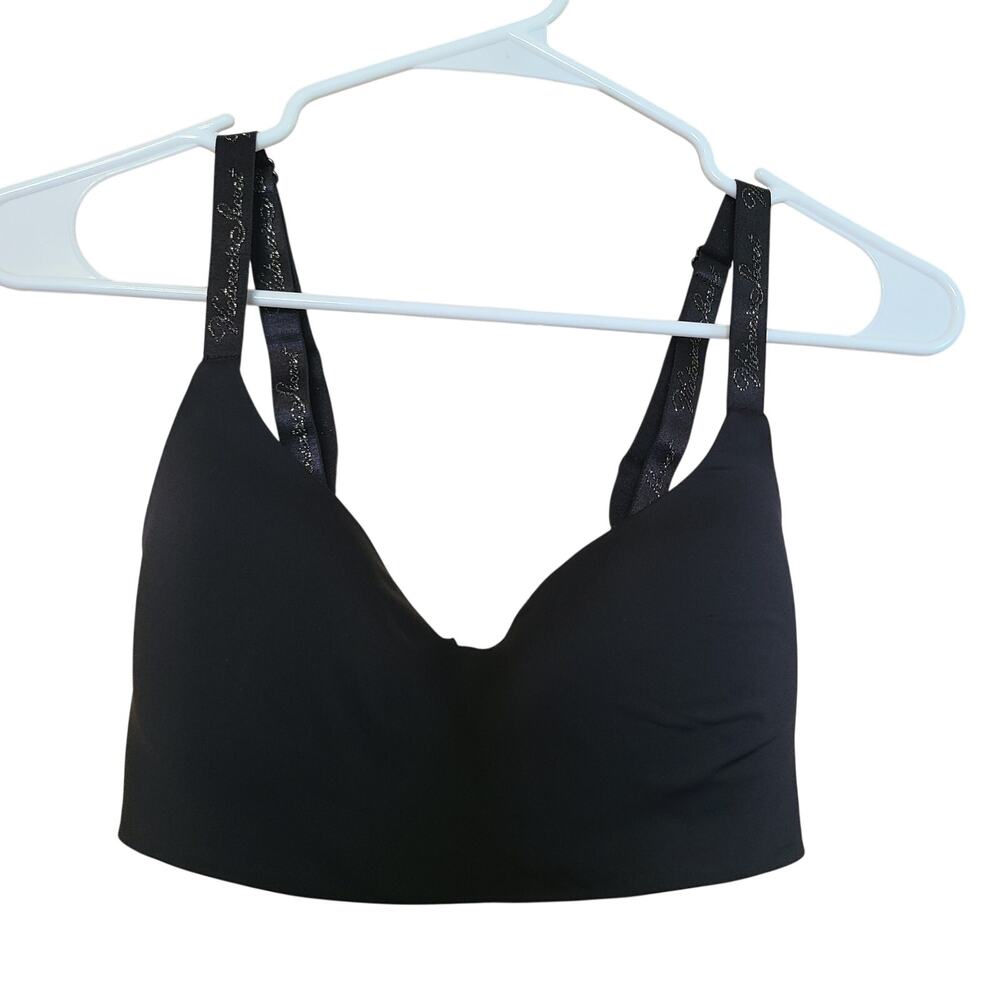 Victorias Secret‎ Lined Wireless Balconette Bra Womens 32DD Embroidered Strap